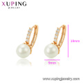 95132 xuping fantaisie conception boucle d&#39;oreille en or, en gros blanc perle boucle d&#39;oreille nouveaux modèles or boucles d&#39;oreilles créoles